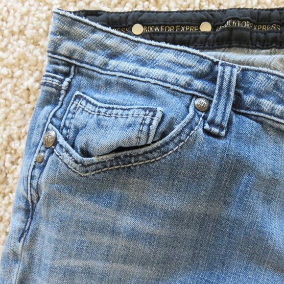 Rerock for Express Boot Cut Jeans, Size 8L - Picture 3 of 14